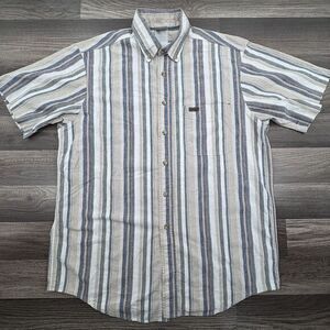 Vtg Carhartt Shirt Adult L Ripstop Lightweight Summer Short Sleeve Camp Y2K West